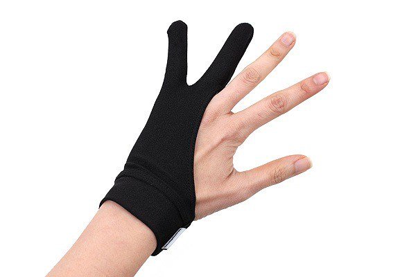 Găng tay họa sĩ SmudgeGuard, loại 2 ngón - Black